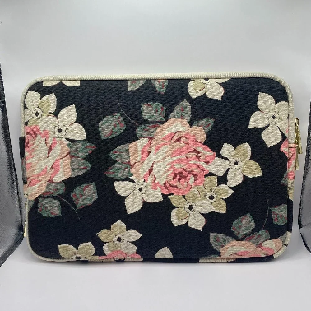Kayond Black Rose Floral Laptop Case 13